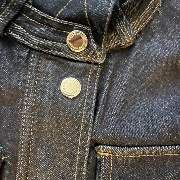 White House black market Women's Denim Jacket with Belt - Picture 6 of 9